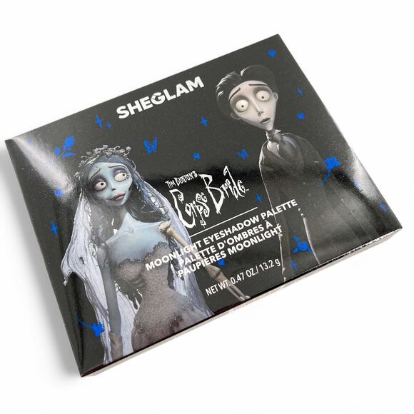 Tim Burton's Corpse Bride Moonlight Eyeshadow Palette Sheglam 12 Shades - Picture 4 of 11